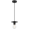 Central 1 Light Pendant, Black