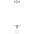 Central 1 Light Pendant, Polished Nickel
