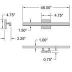 Access Lighting Cisco LED Vanity, 48" / 3000K, image 3