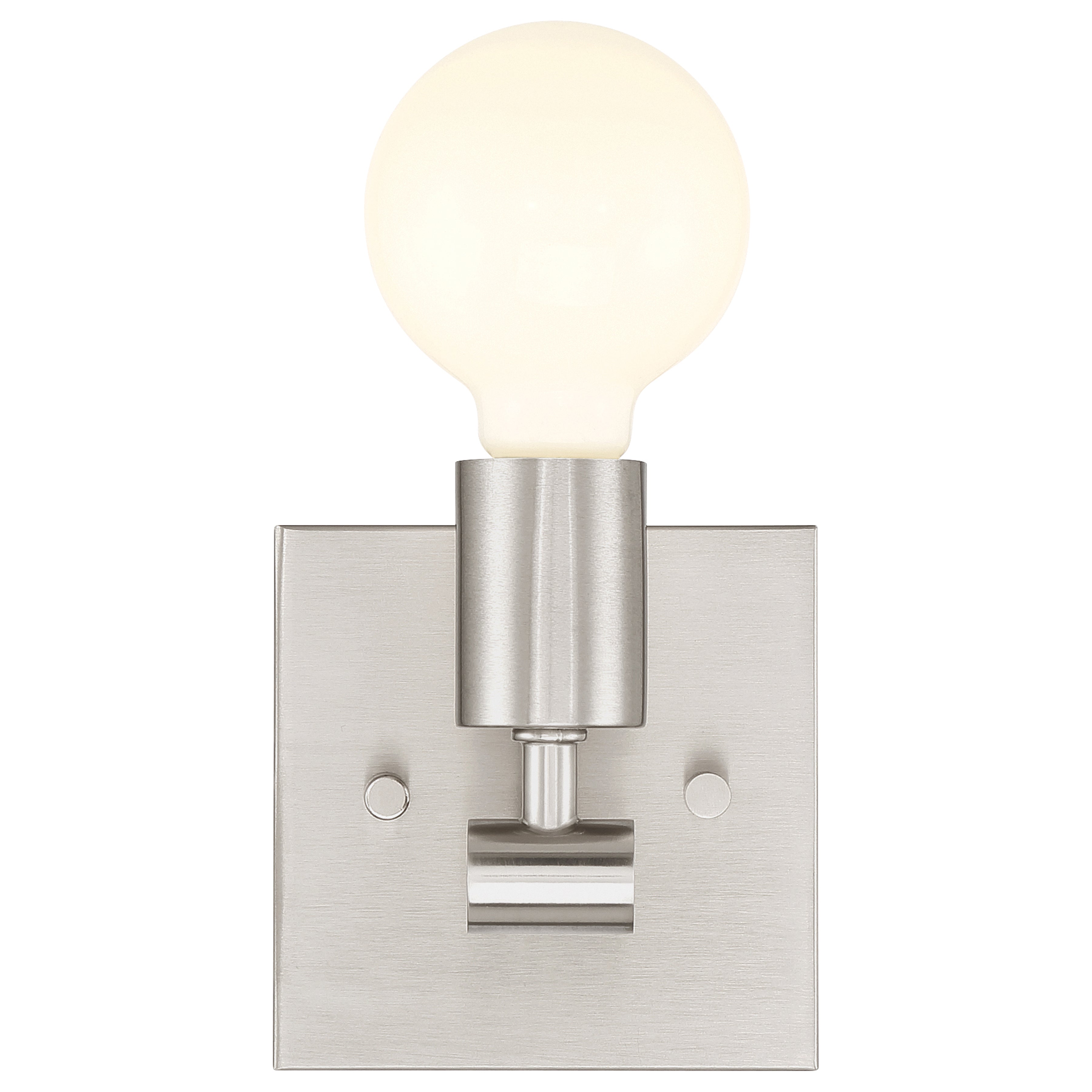 Virgin 1 Light Wall Sconce, Brushed Steel