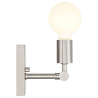 Virgin 1 Light Wall Sconce, Brushed Steel