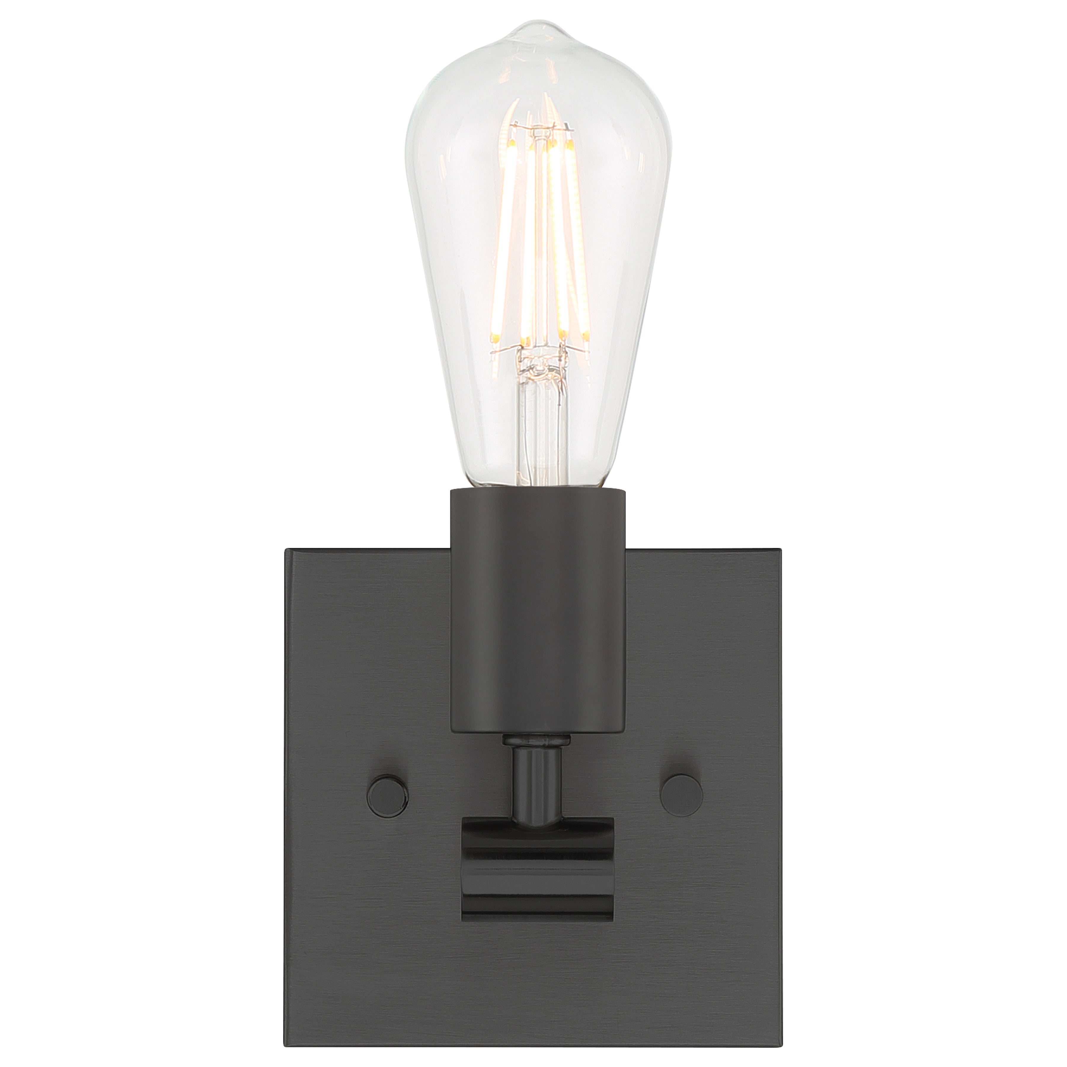 Virgin 1 Light Wall Sconce, Matte Black