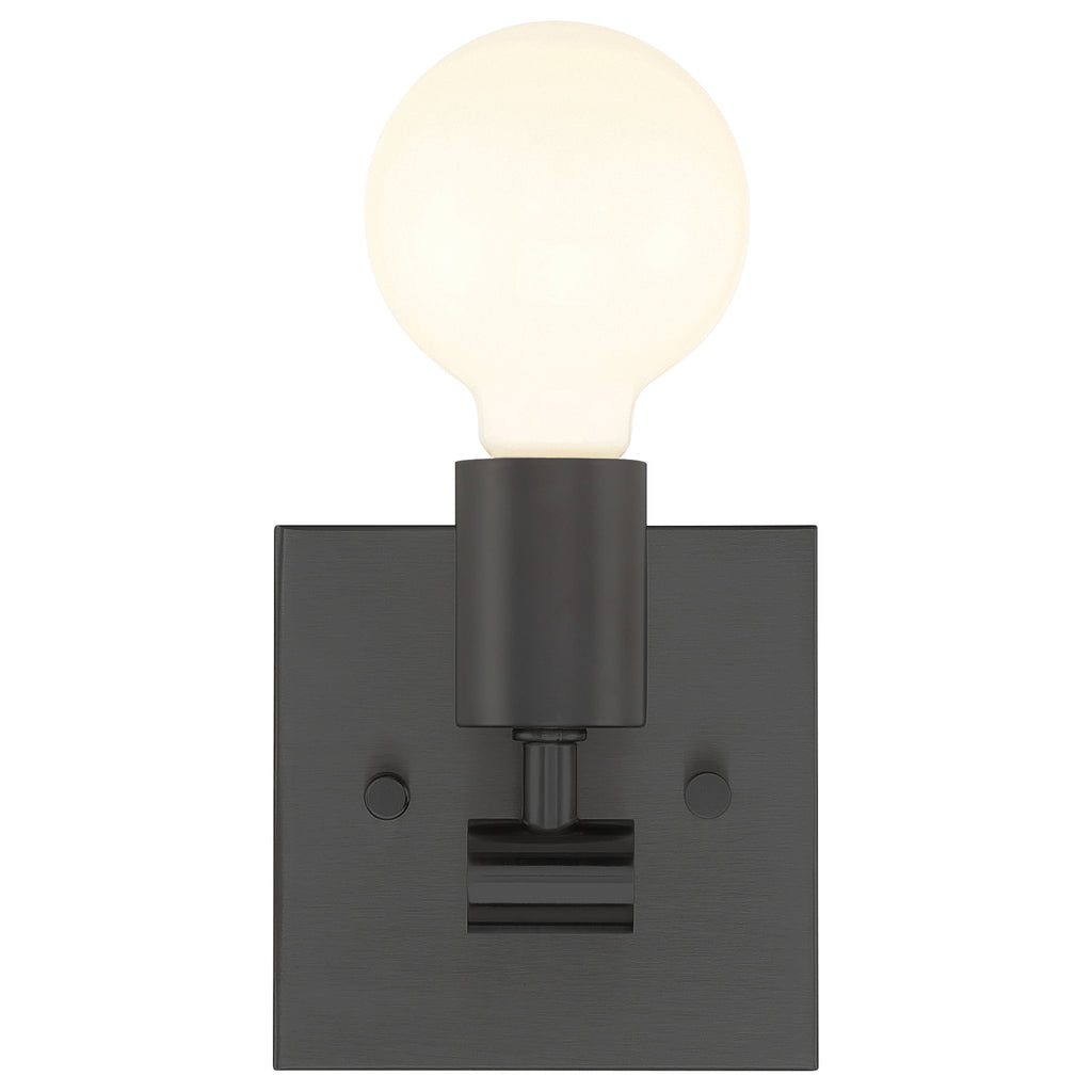 Virgin 1 Light Wall Sconce, Matte Black