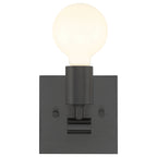 Virgin 1 Light Wall Sconce, Matte Black