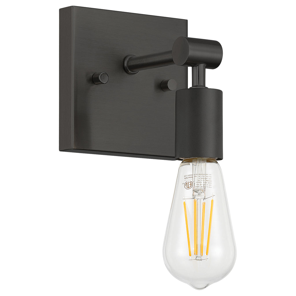Virgin 1 Light Wall Sconce, Matte Black