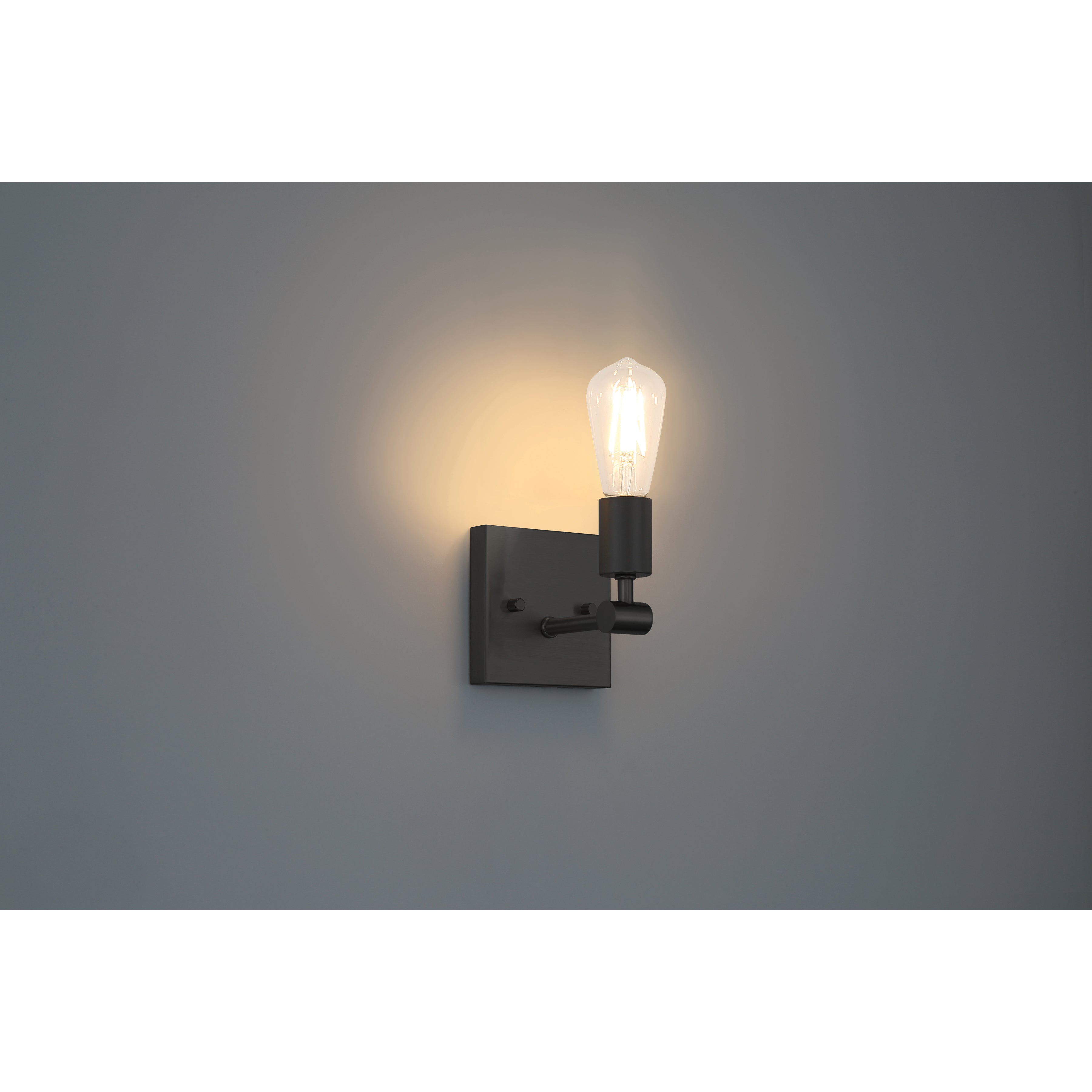 Virgin 1 Light Wall Sconce, Matte Black