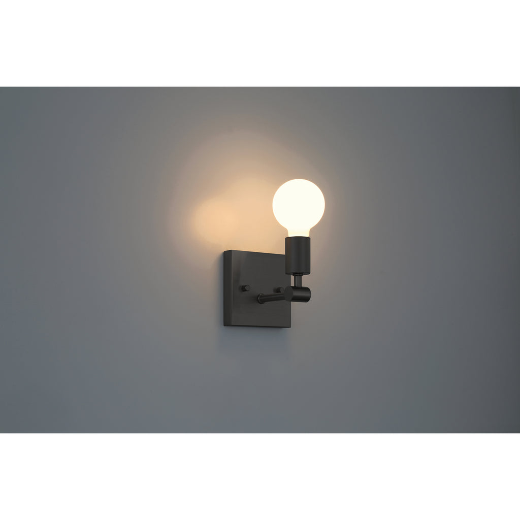 Virgin 1 Light Wall Sconce, Matte Black