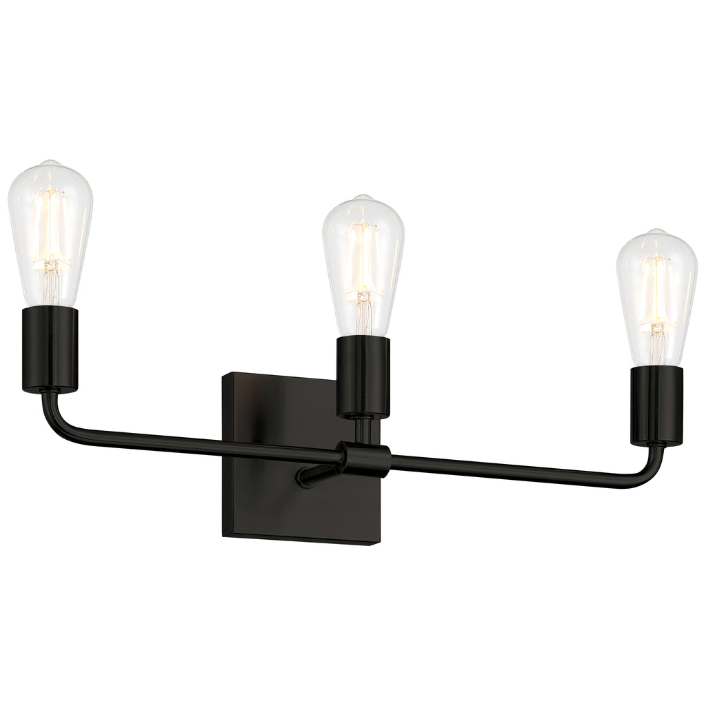 Virgin 3 Light Vanity, Matte Black
