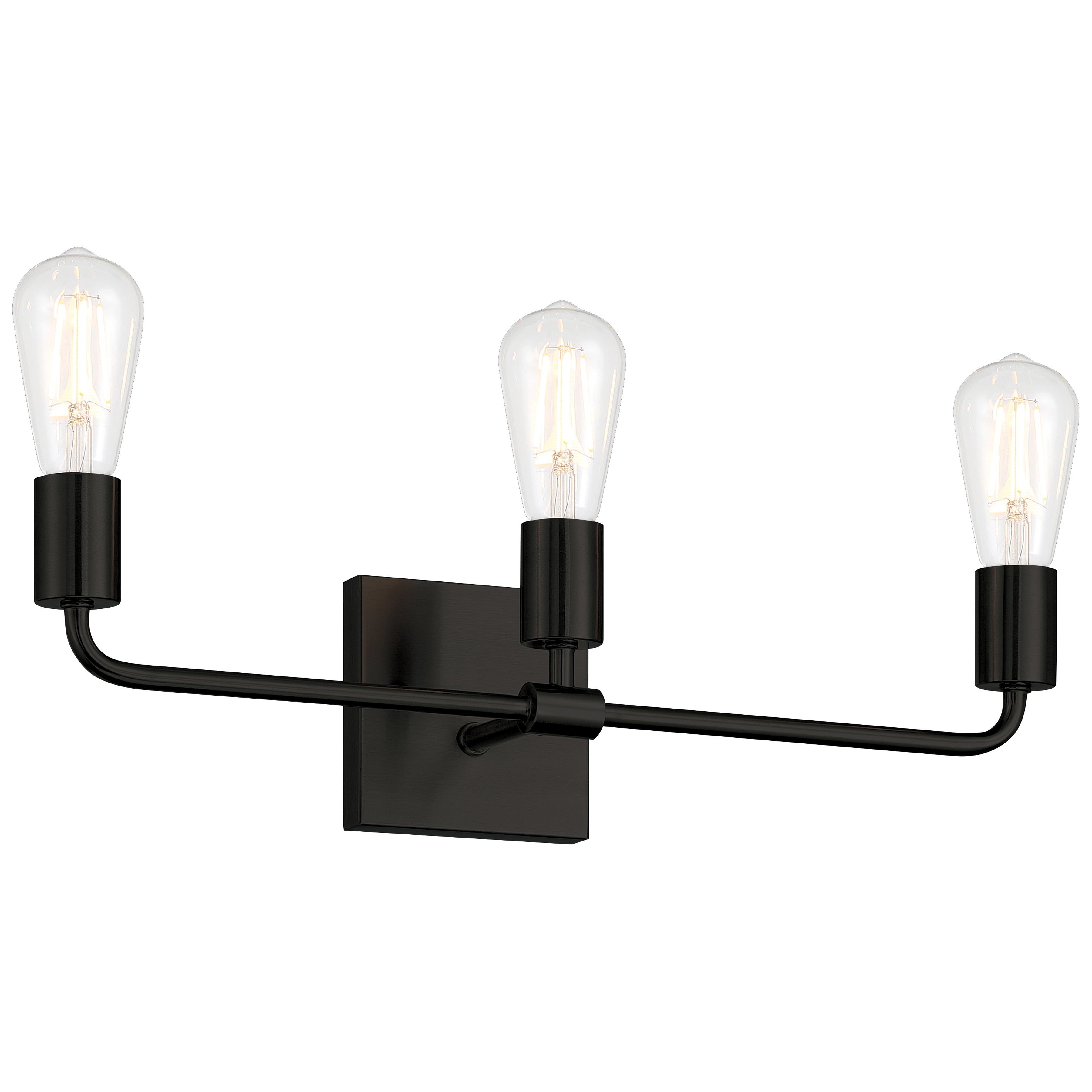 Virgin 3 Light Vanity, Matte Black