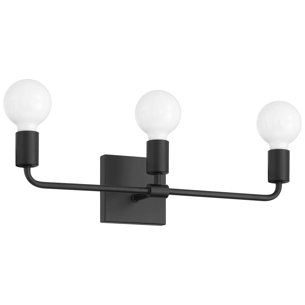 Virgin 3 Light Vanity, Matte Black