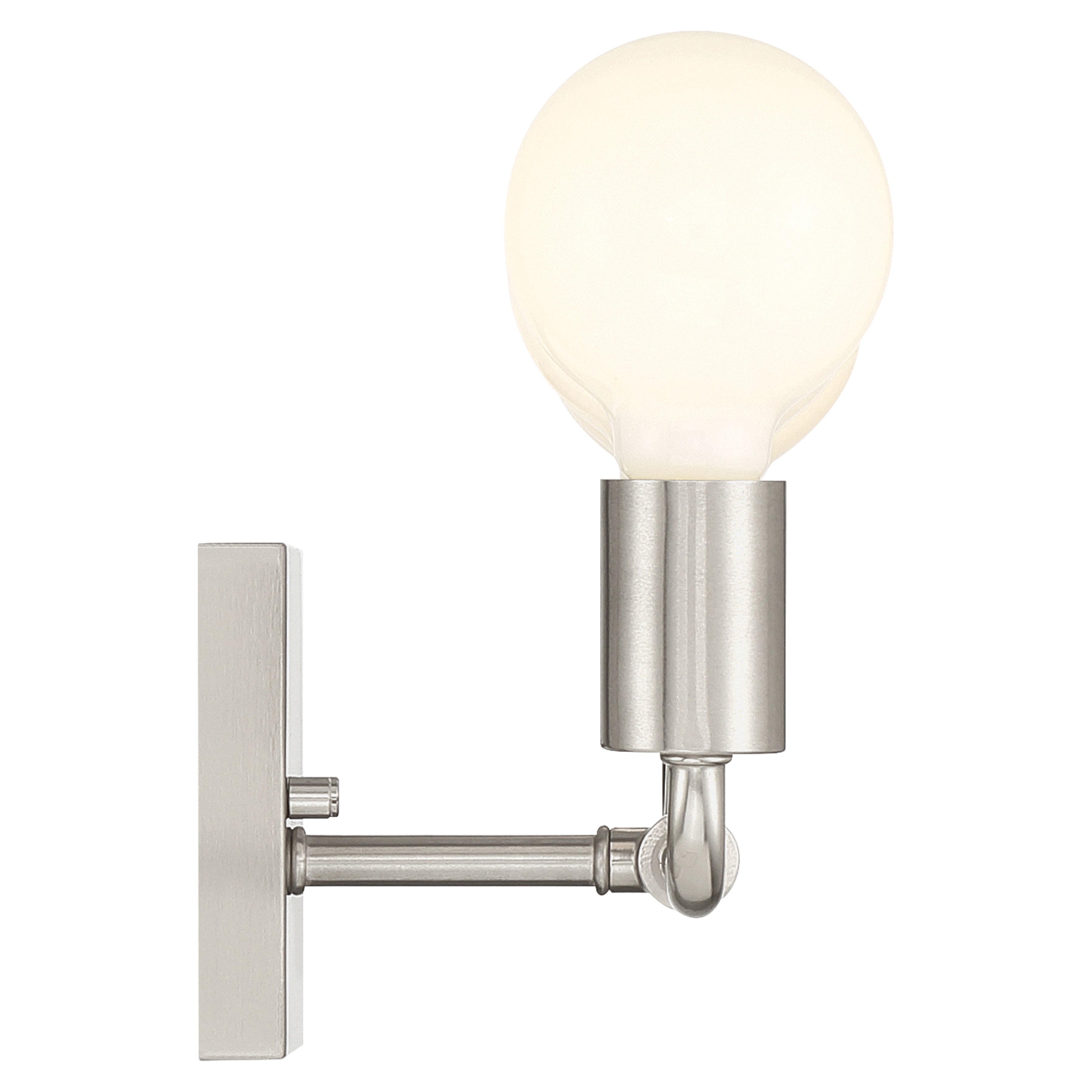 Virgin 4 Light Vanity, Brushed Steel