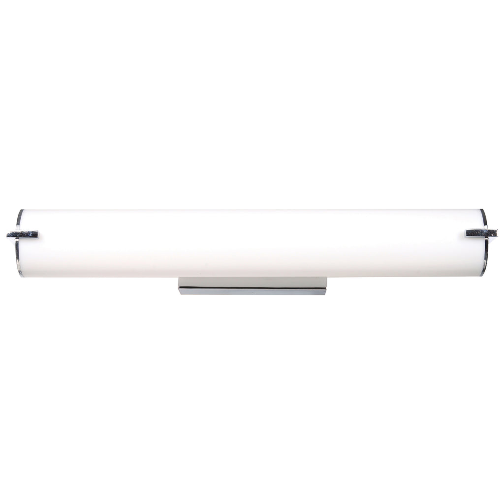 Access Lighting Tube LED Vanity, Brushed Steel / 24.5"