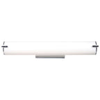 Access Lighting Tube LED Vanity, Brushed Steel / 24.5"