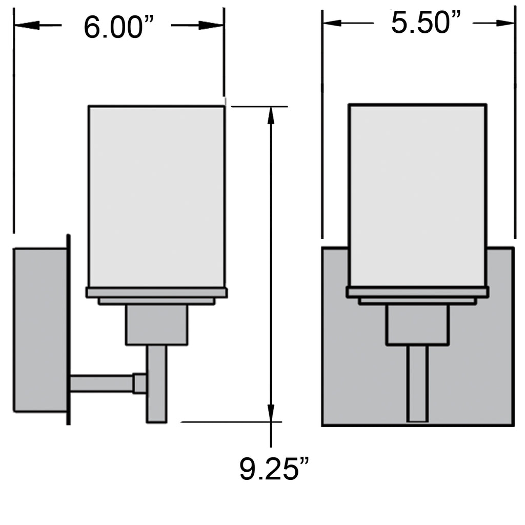 Access Lighting Perch I Light LED Wall Sconce & Vanity, image 2
