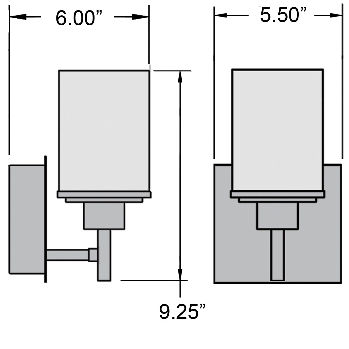 Access Lighting Perch I Light LED Wall Sconce & Vanity, image 2