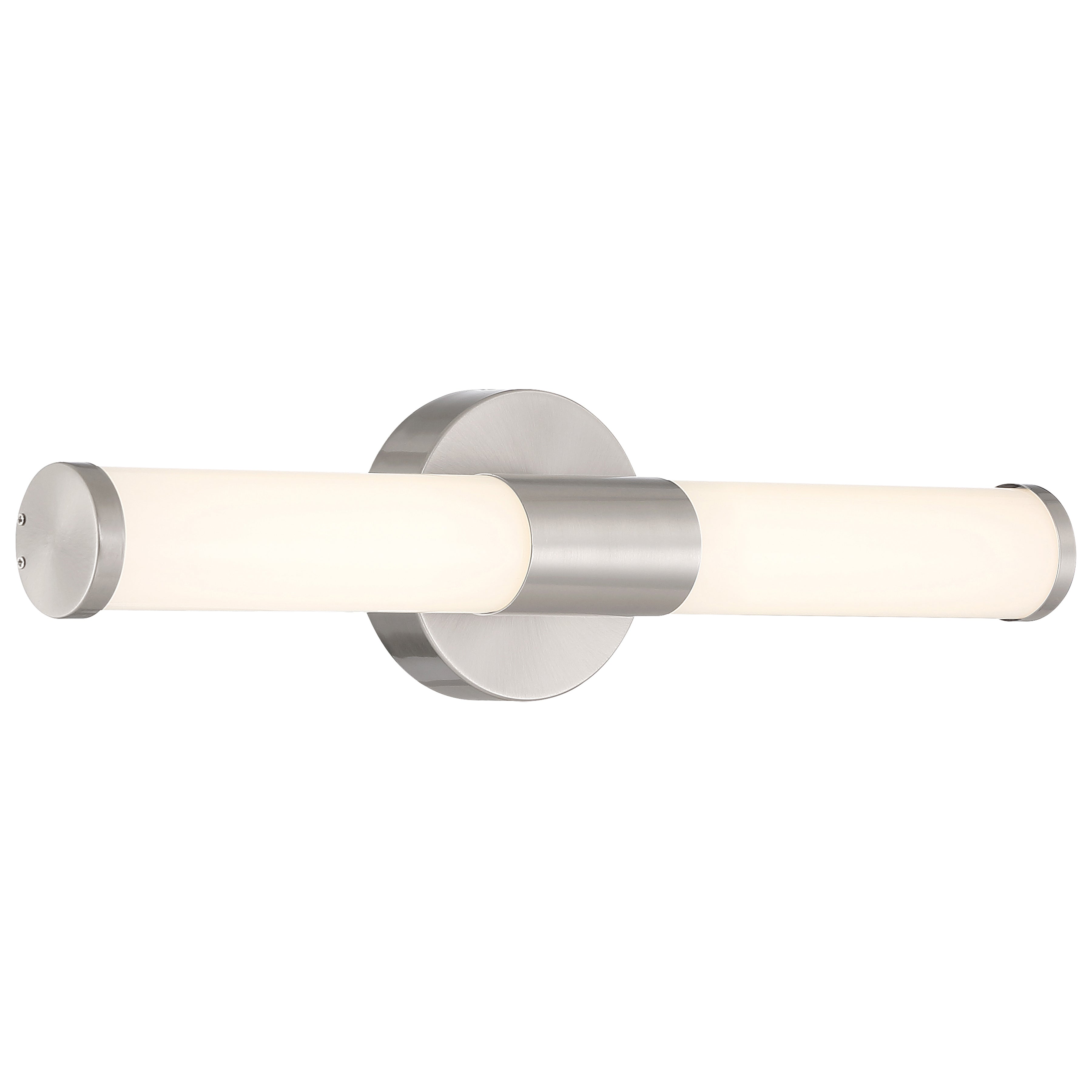 Retreat LED Vanity, Brushed Steel / 18"