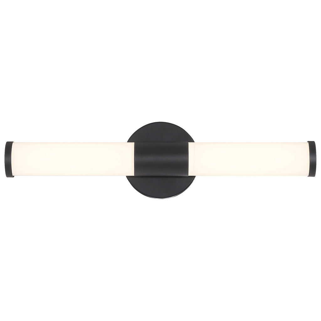 Retreat LED Vanity, Matte Black / 18"