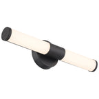 Retreat LED Vanity, Matte Black / 18"