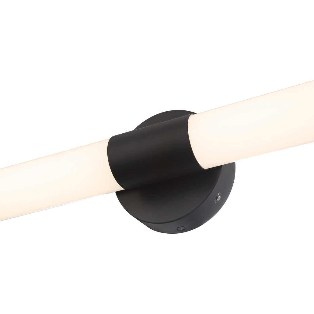 Retreat LED Vanity, Matte Black / 18"