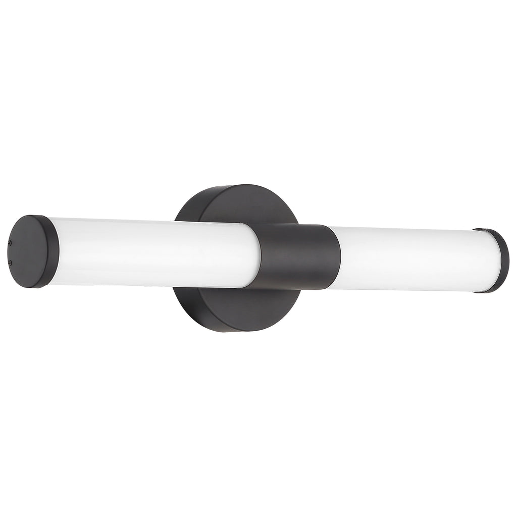 Retreat LED Vanity, Matte Black / 18"