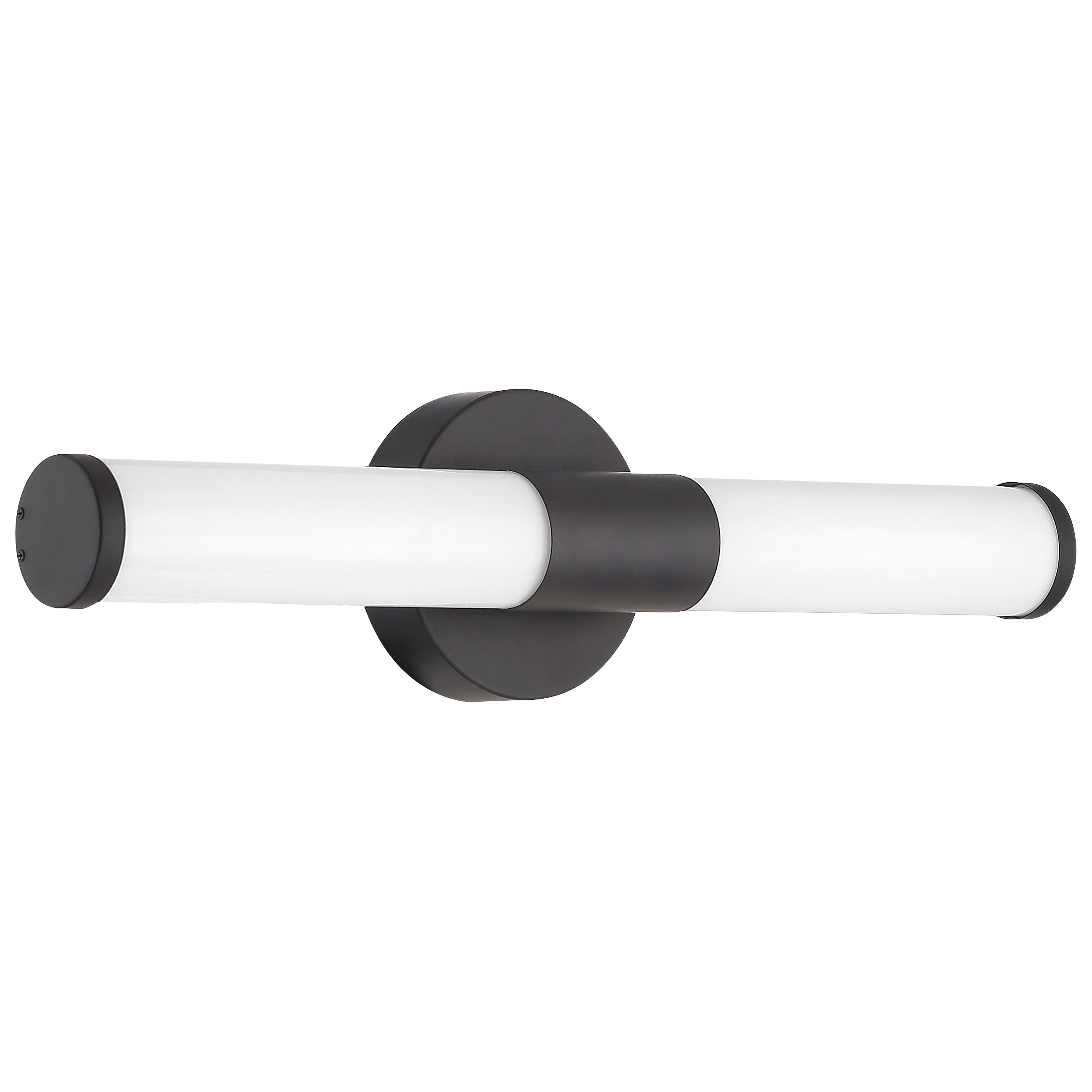 Retreat LED Vanity, Matte Black / 18"