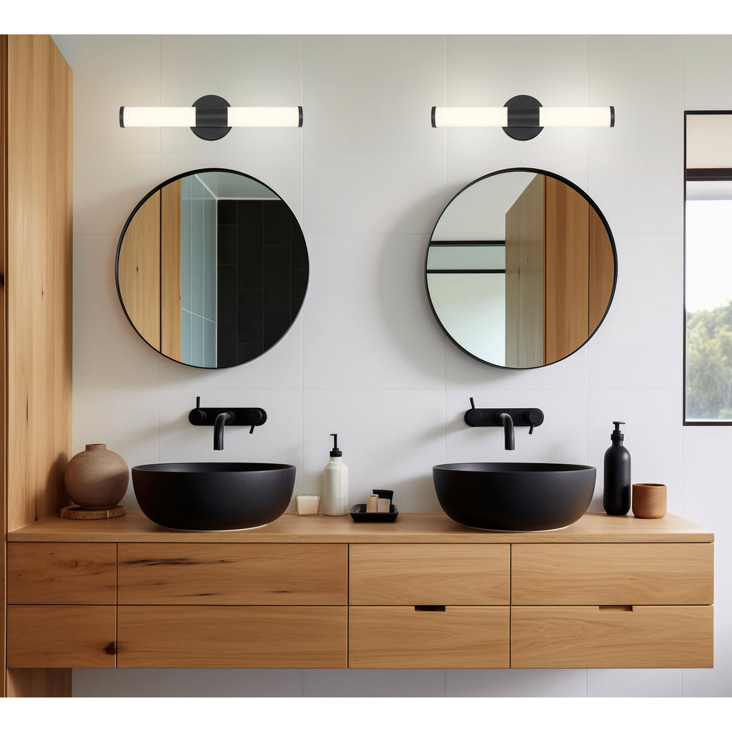 Access Lighting Retreat LED Vanity, Matte Black / 18", image 7