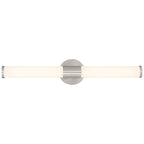 Retreat LED Vanity, Brushed Steel / 24"