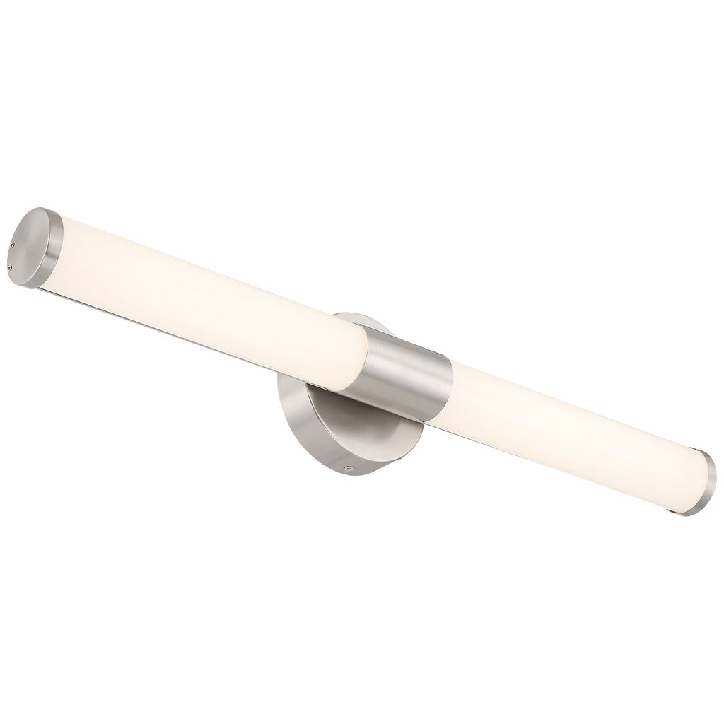 Retreat LED Vanity, Brushed Steel / 24"