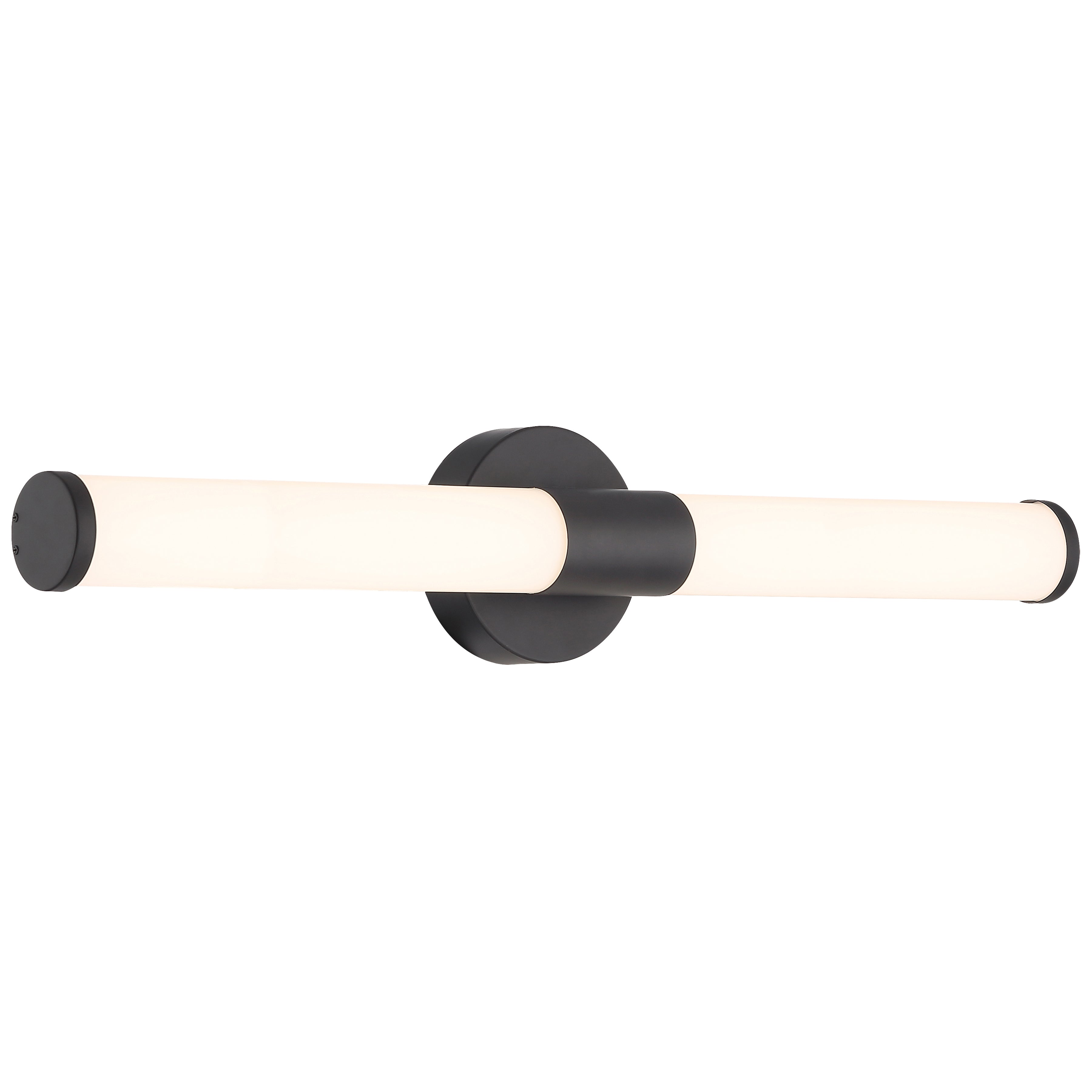 Retreat LED Vanity, Matte Black / 24"