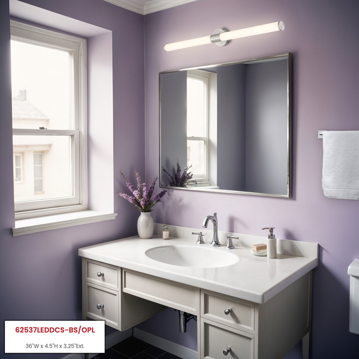 Access Lighting Retreat LED Vanity, Brushed Steel / 36", image 2