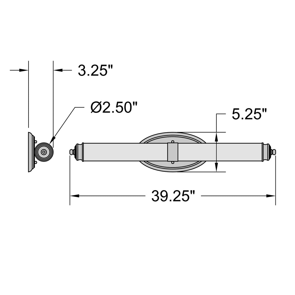 Access Lighting Madison LED Vanity, Chrome / 39.25", image 2