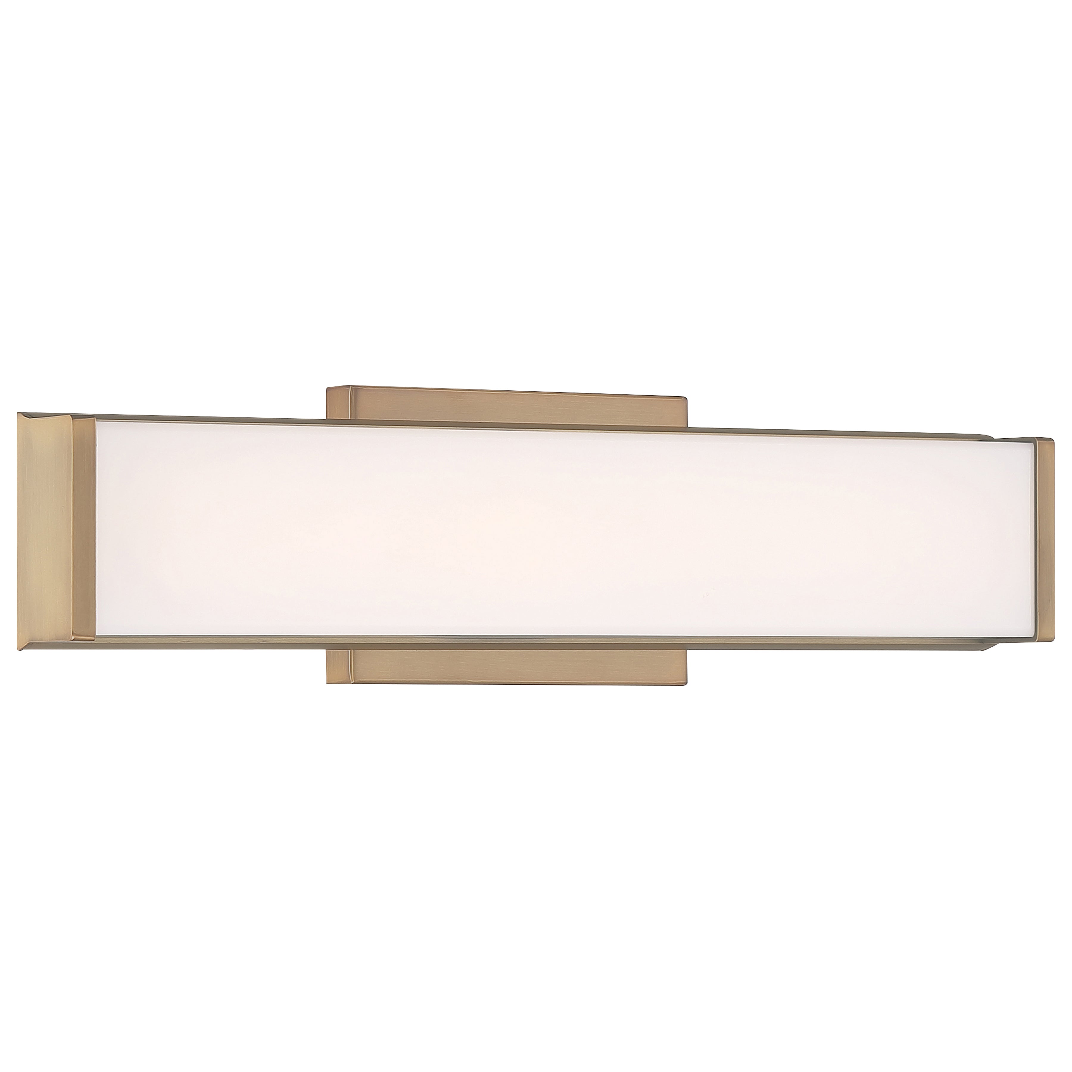 Citi LED Vanity, Antique Brushed Brass / 18"