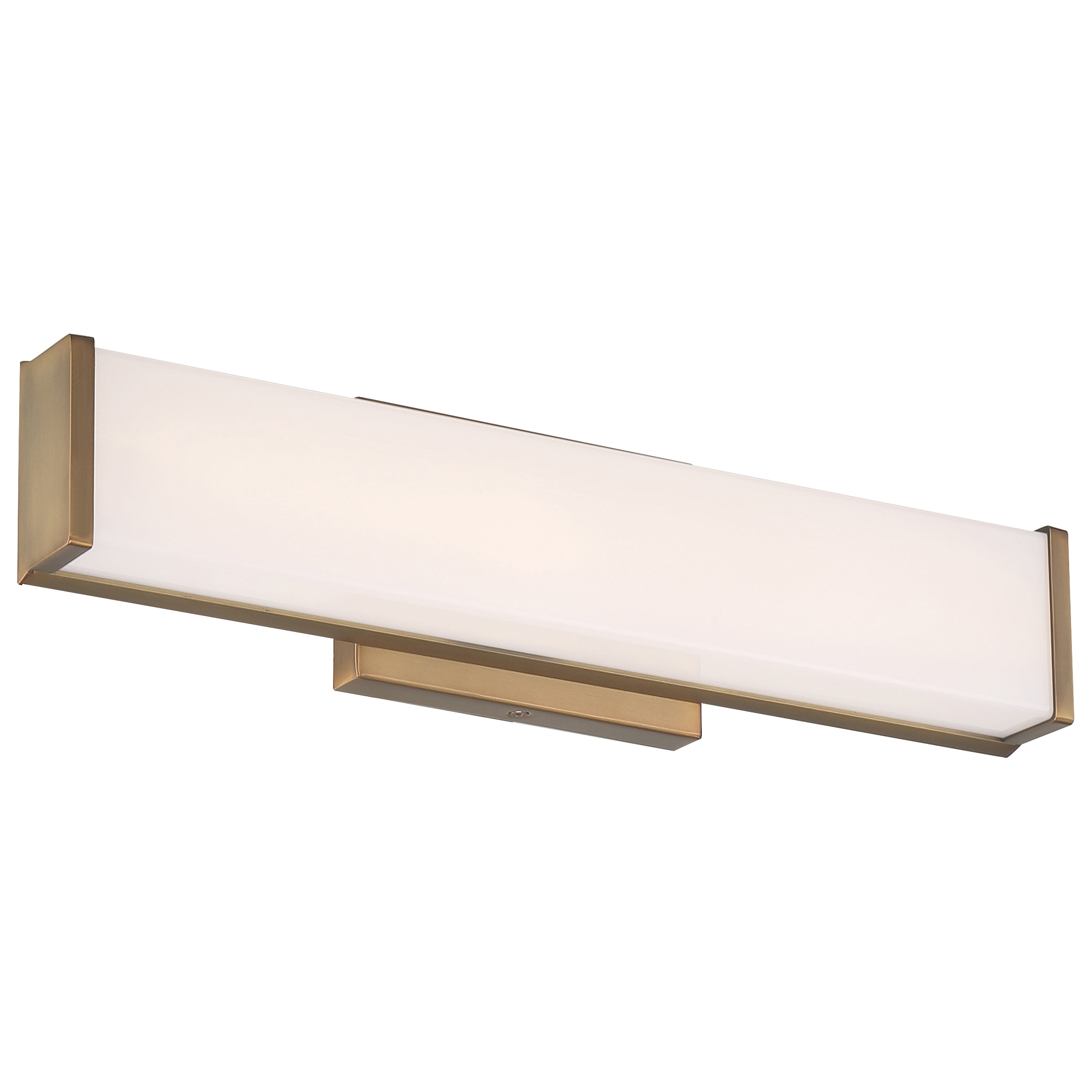 Citi LED Vanity, Antique Brushed Brass / 18"