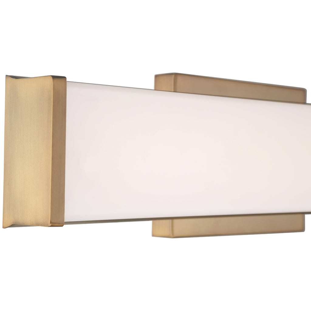 Citi LED Vanity, Antique Brushed Brass / 18"