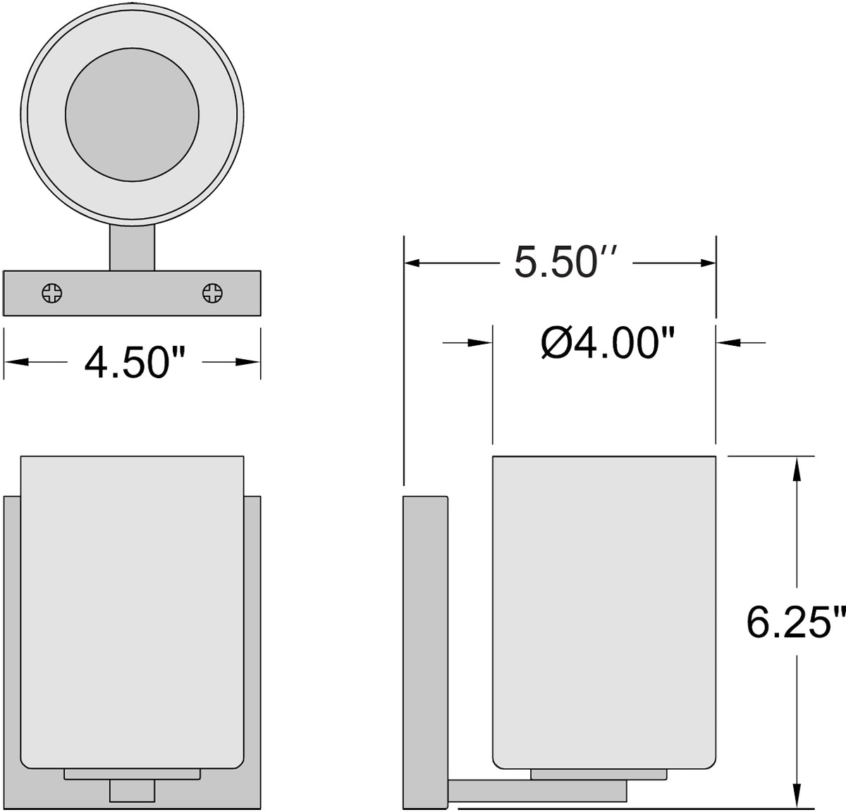 Access Lighting Oslo 1 Light LED Wall Sconce & Vanity, Matte Black, image 6