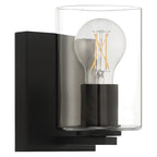 Oslo 1 Light LED Wall Sconce & Vanity, Matte Black