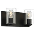 Oslo 2 Light LED Vanity, Matte Black