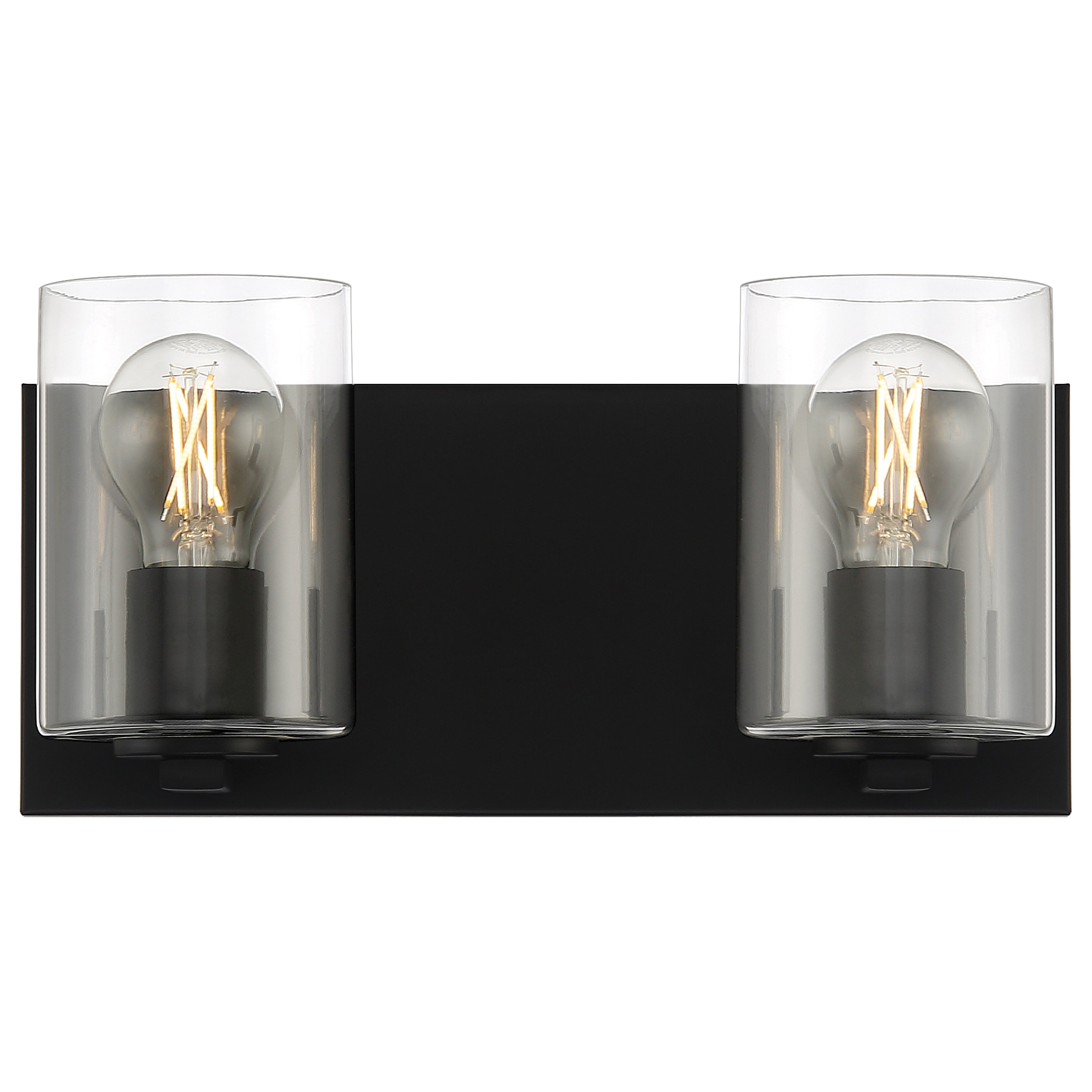 Oslo 2 Light LED Vanity, Matte Black