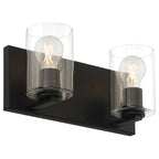 Oslo 2 Light LED Vanity, Matte Black