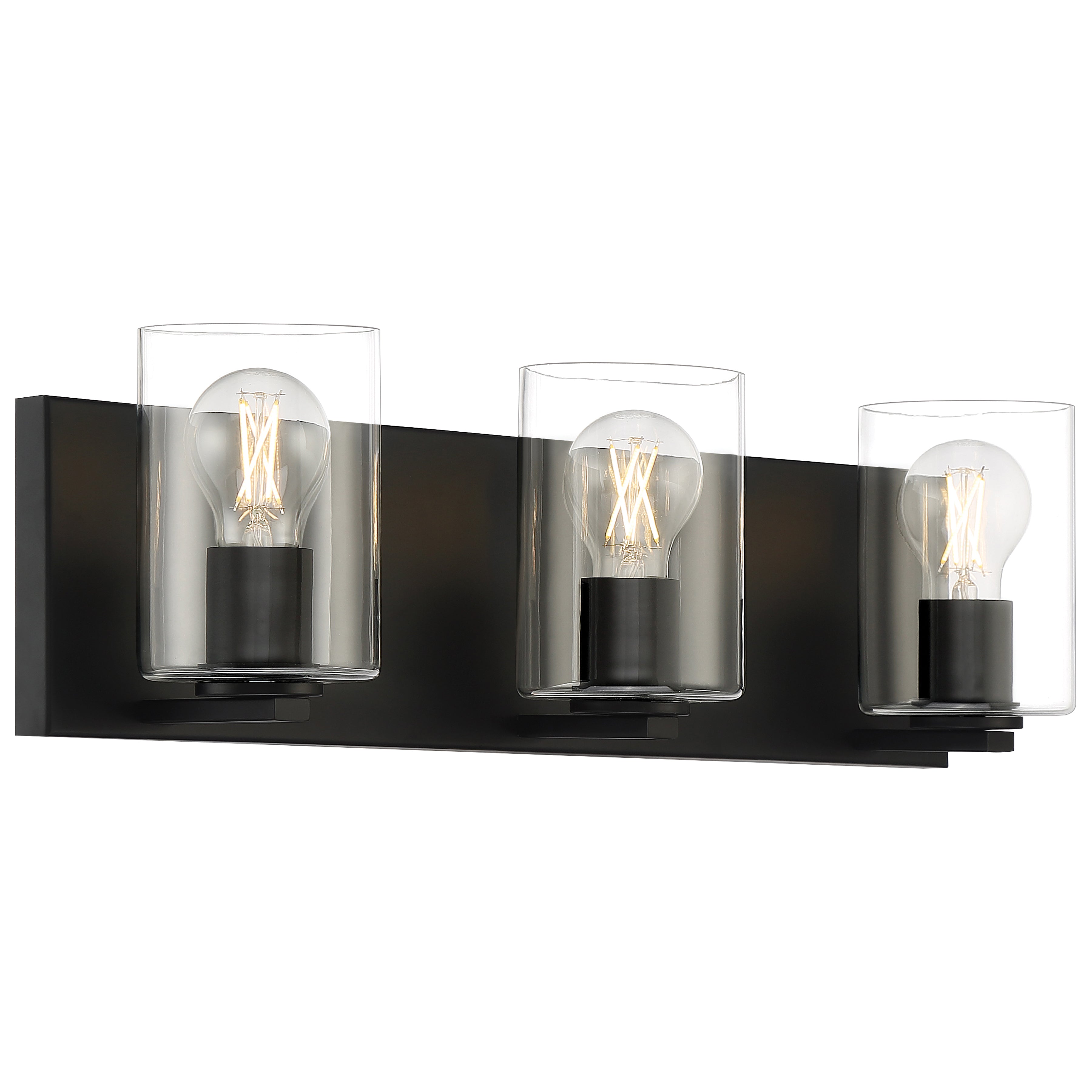 Oslo 3 Light LED Vanity, Matte Black