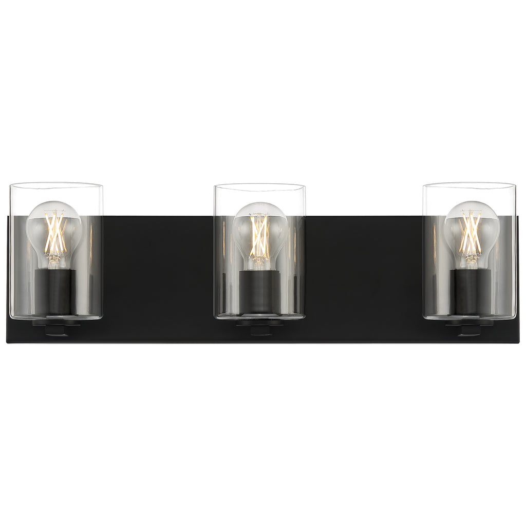 Oslo 3 Light LED Vanity, Matte Black