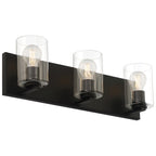 Oslo 3 Light LED Vanity, Matte Black