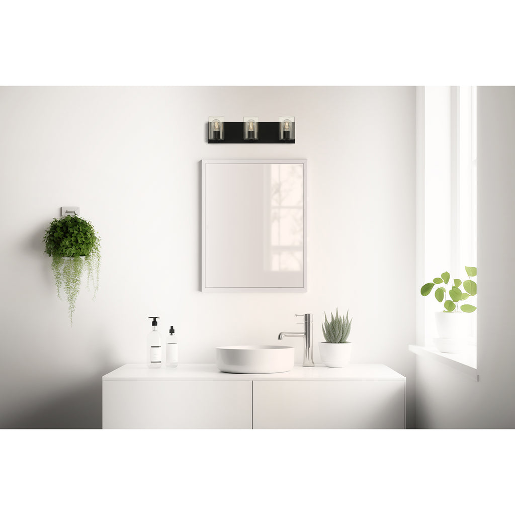 Access Lighting Oslo 3 Light LED Vanity, Matte Black, image 7