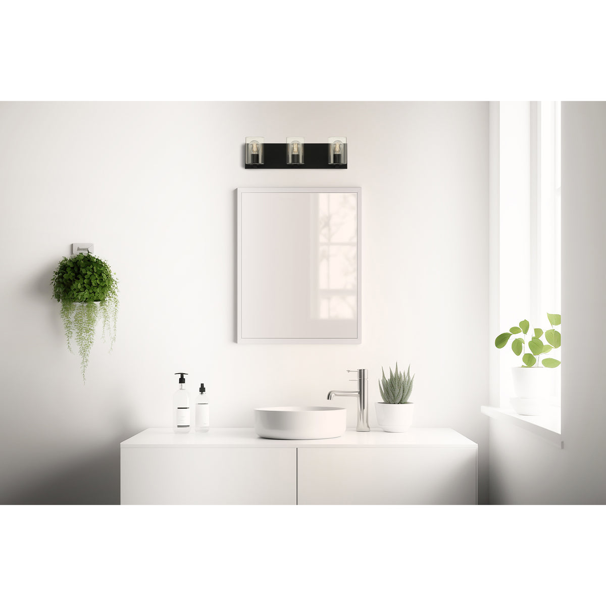 Access Lighting Oslo 3 Light LED Vanity, Matte Black, image 7