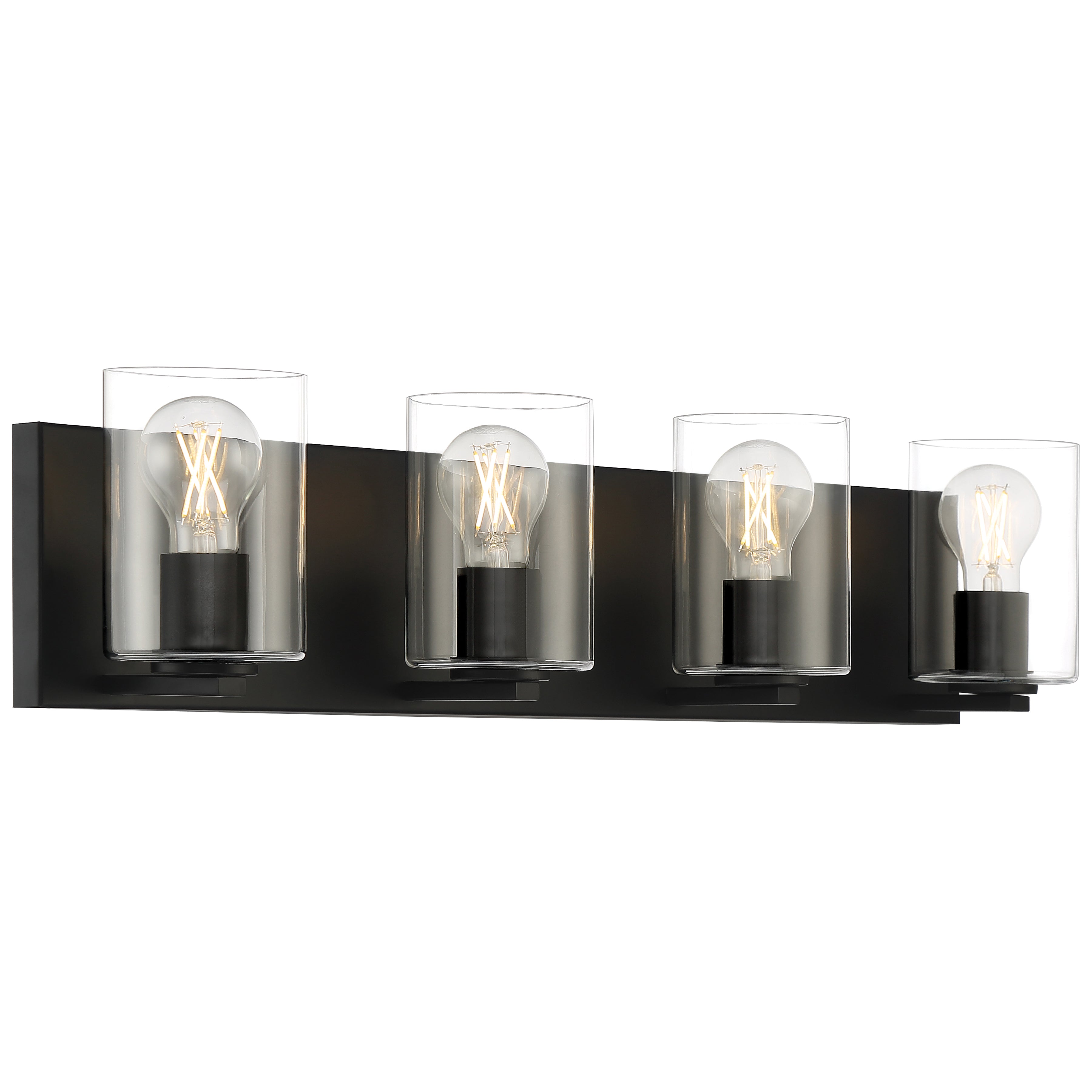 Oslo 4 Light LED Vanity, Matte Black