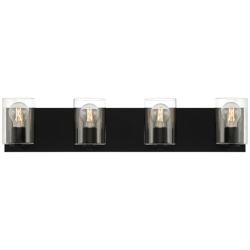 Oslo 4 Light LED Vanity, Matte Black