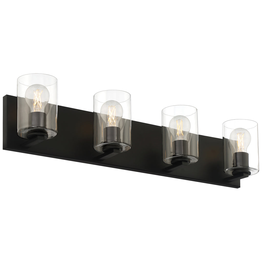 Oslo 4 Light LED Vanity, Matte Black