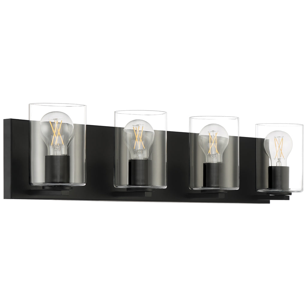 Oslo 4 Light LED Vanity, Matte Black