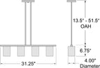 Access Lighting Oslo LED Linear Pendant, image 7