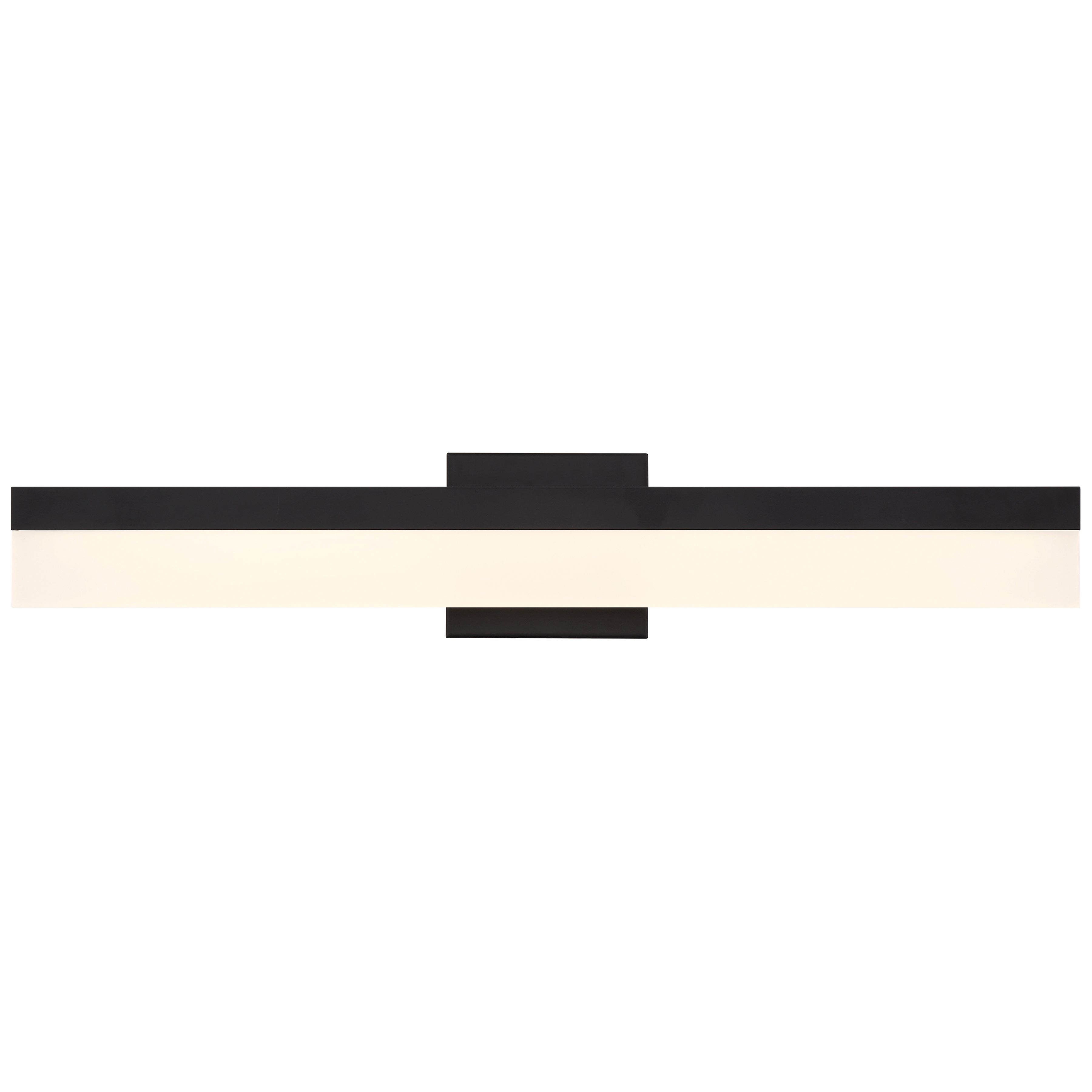 Loft Color Selectable LED Vanity, Matte Black / 24"